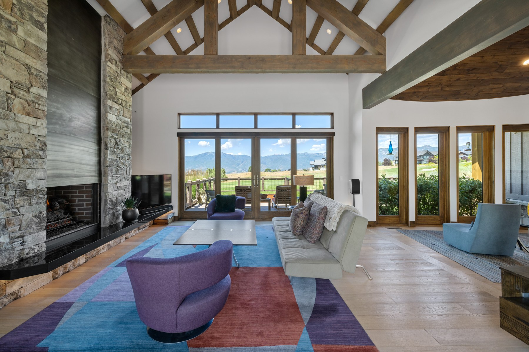Burns Residence — Great room overlooking the Golf Park
